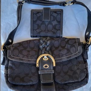COACH signature SoHo bag and wallet